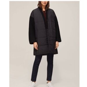 Eileen Fisher Recycled Nylon and Boiled Wool Coat